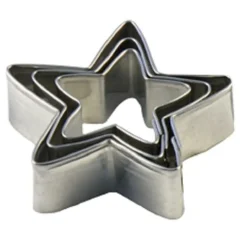 Overig Uitstekerset Ster (5 punten) Ø3,5-6,5cm Set/3* Figuur Stekers