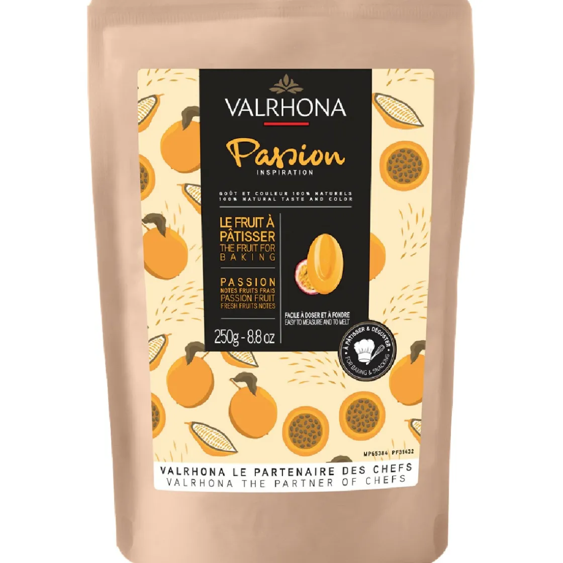 Valrhona Chocolade Druppels Passievrucht 250g* Chocolade|Chocolade Druppels