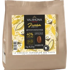 Valrhona Chocolade Druppels Melk Jivara (40%) 1kg* Chocolade|Chocolade Druppels
