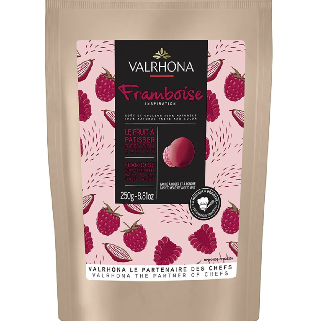 Valrhona Chocolade Druppels Framboos 250g* Chocolade|Chocolade Druppels