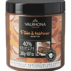 Valrhona Chocolade Hazelnootpasta 280g* Chocolade Vullingen|Bonbonvullingen