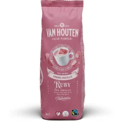 Van Houten Hot Chocolate Ruby 1kg* Cacaoproducten|Chocolade