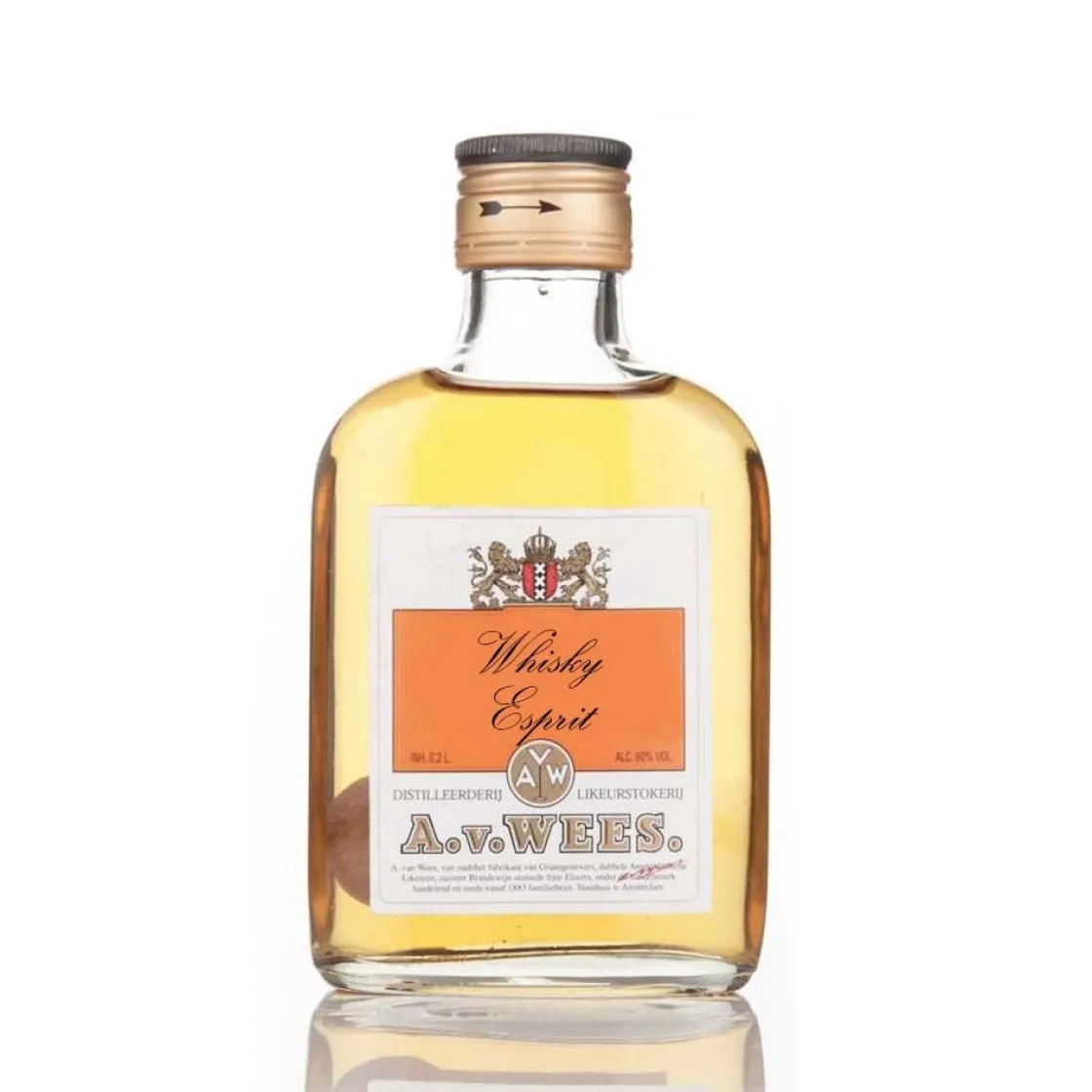 A. van Wees Van Wees Whisky Esprit 60% (voor patisserie) 200ml*** Smaakstoffen