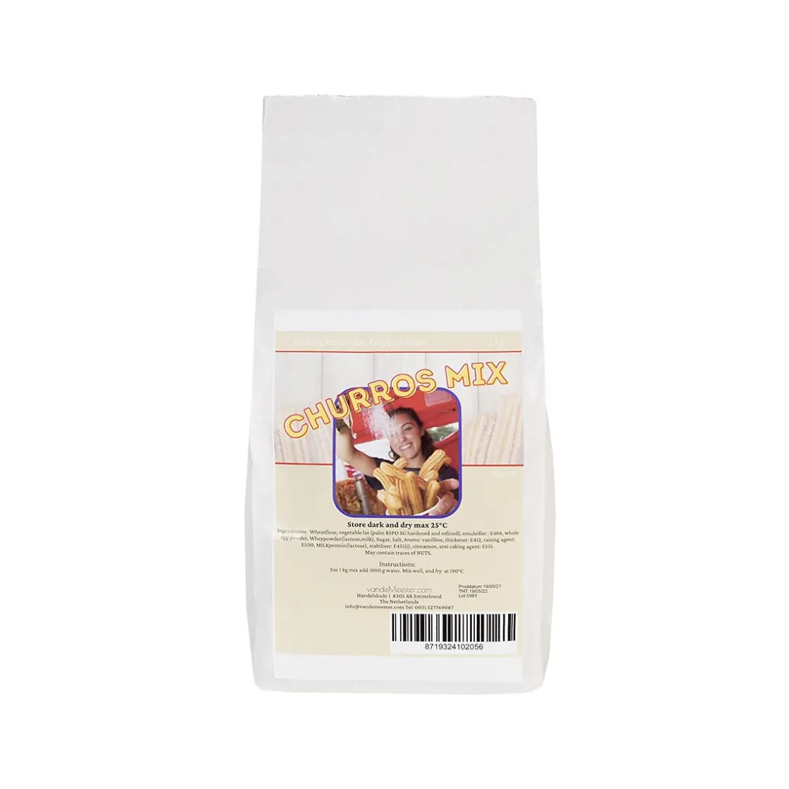 Van de Meester VanDeMeester Churrosmix 1kg* Banketmixen|Bekijk Alle Mixen
