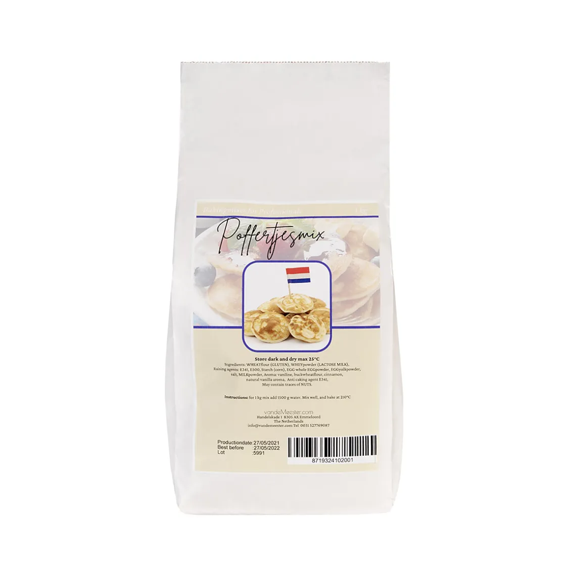 Van de Meester VanDeMeester Poffertjes / Mini Pancakemix 1kg* Banketmixen|Bekijk Alle Mixen