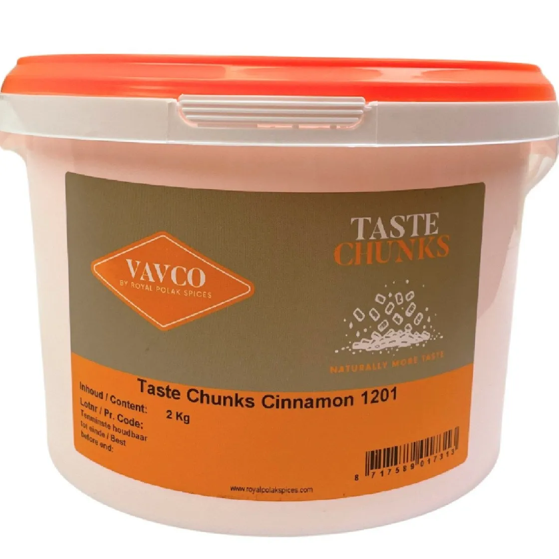 Vavco Kaneel Taste Chunks Hard 3mm 2kg* Smaakstoffen