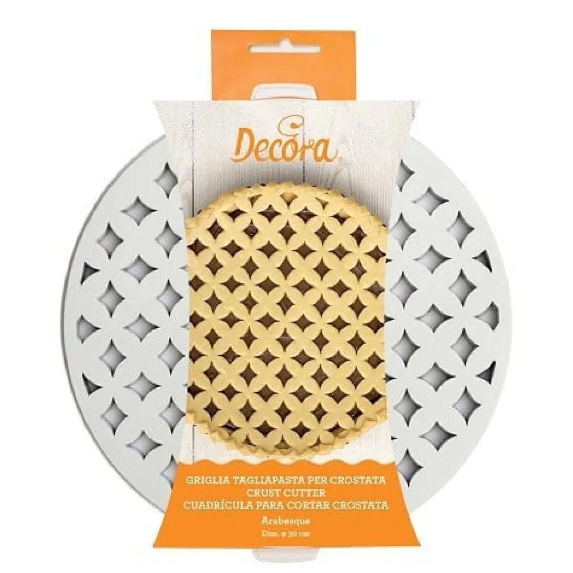 Decora Vlaaistans kunststof Arabesk Ø30cm 2-delig* Brood En Vlaai Decoratie|Bakhulpmiddelen