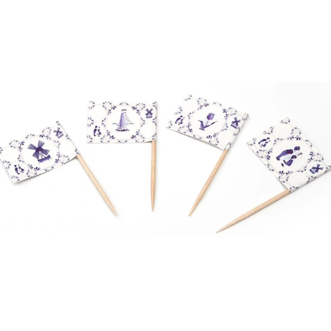 Overig Vlagprikker Oud Hollands 500st.* Ijsprikkers|Prikkers En Ringen