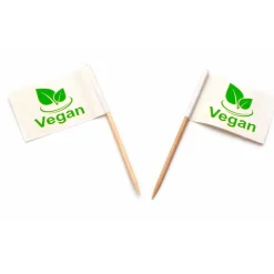 Overig Vlagprikker Vegan 500st.* Ijsprikkers|Prikkers En Ringen