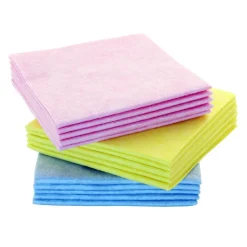 Vliesvaatdoek Roze 38x40cm 10st.* Bedrijfshygiëne