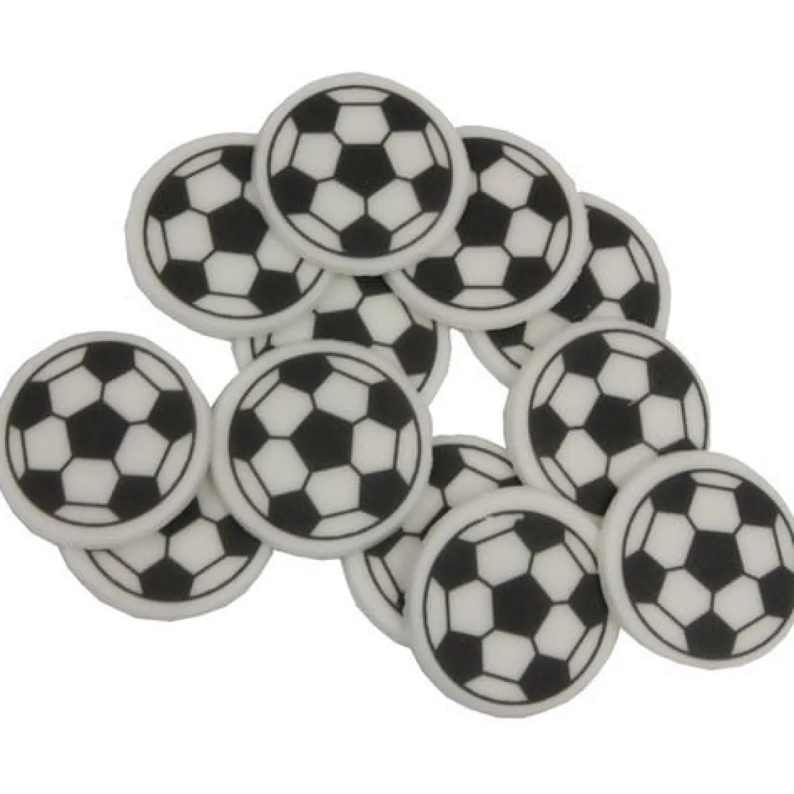 Overig Voetbalschildje Suiker Ø25mm 288st.* Figuur Decoraties