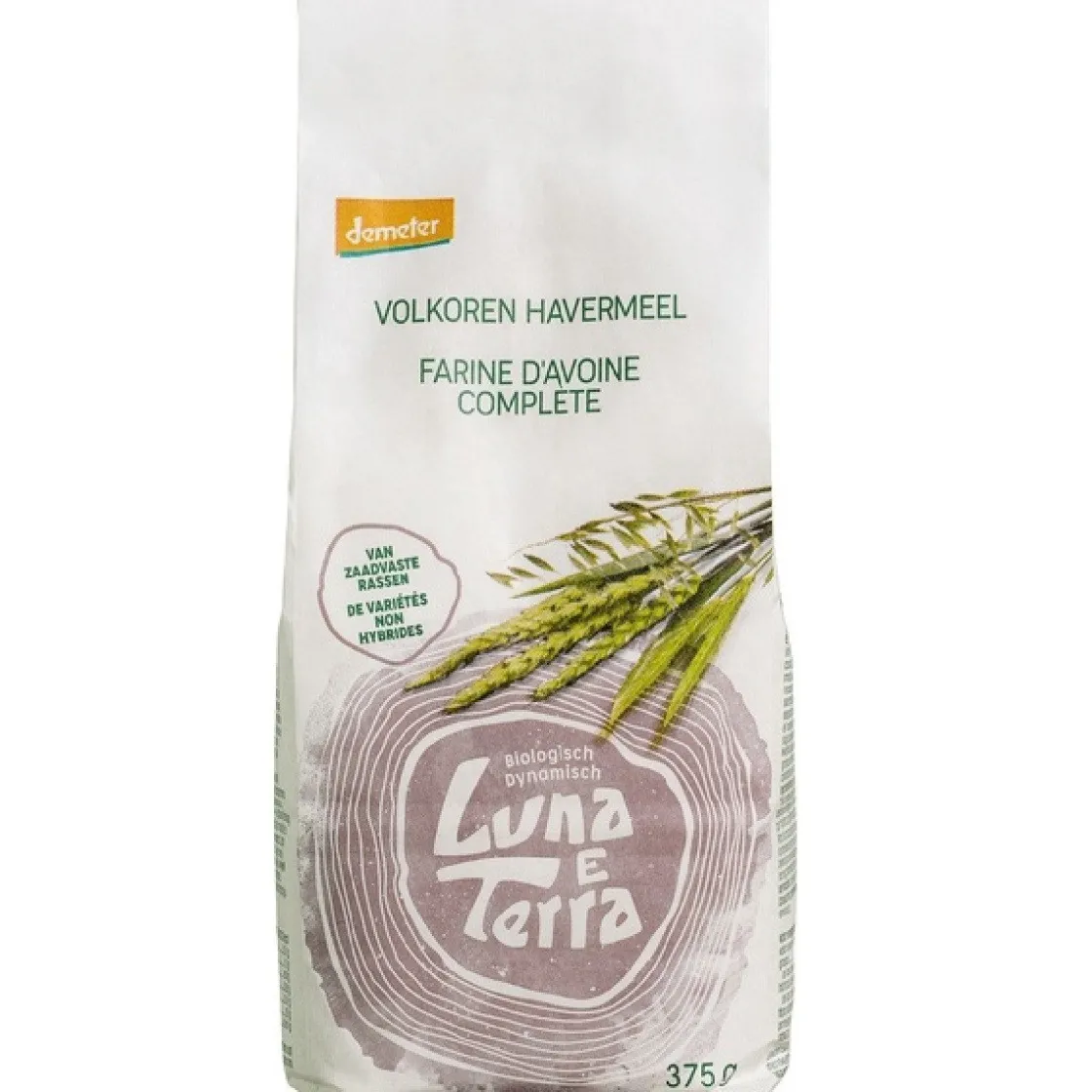 Demeter Volkoren Havermeel Biologisch 375g* Bloem En Meel