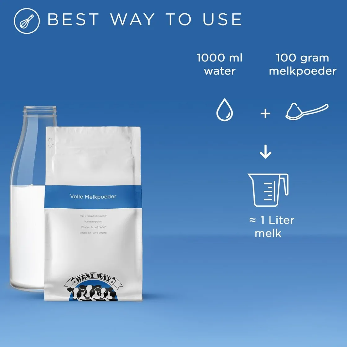 Best Way Volle Melkpoeder 5kg* Slagroom En Melkpoeders|Hulpstoffen