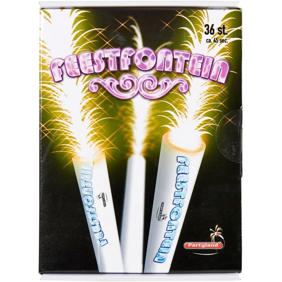 Overig Vuurwerk Feestfontein met Voetje Zilver 45sec. 36st.* Ijsprikkers|Kaarsjes En Vuurwerk