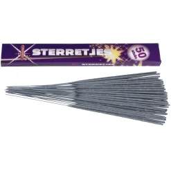Overig Vuurwerk Sterretjes 30cm 50st.* Ijsprikkers|Kaarsjes En Vuurwerk