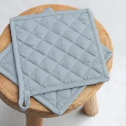 Walra Pannenlap Jeans Blauw Set/2* Ovenwanten En Handschoenen