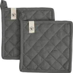 Walra Pannenlap Off Black Set/2* Ovenwanten En Handschoenen