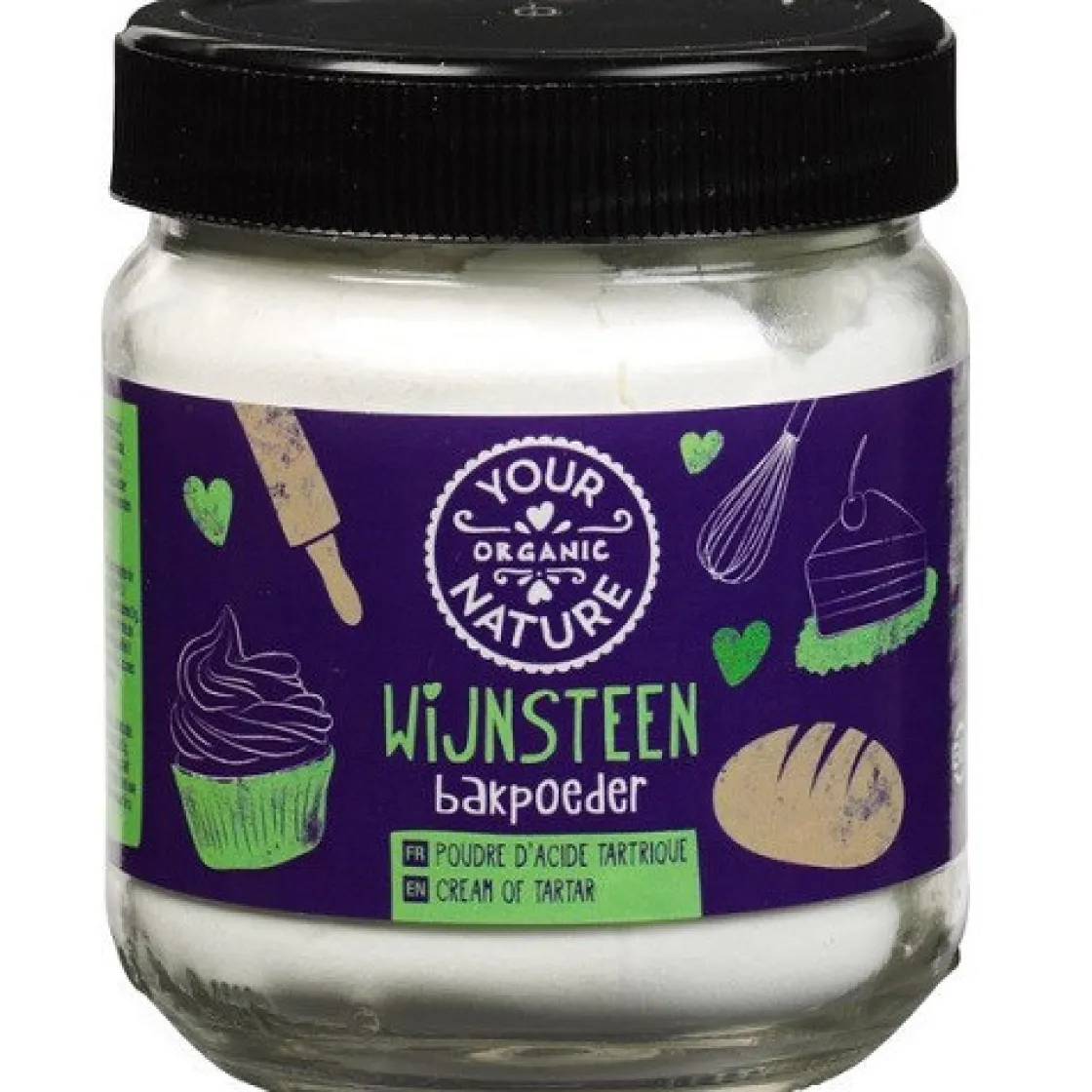 Your Organic Nature Wijnsteenbakpoeder Biologisch 115 gram* Hulpstoffen