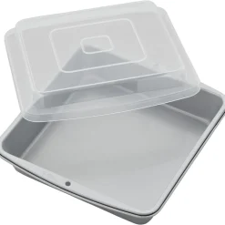 Wilton Brownie Bakvorm met Deksel 22,5x22,5cm* Vierkante Bakvormen