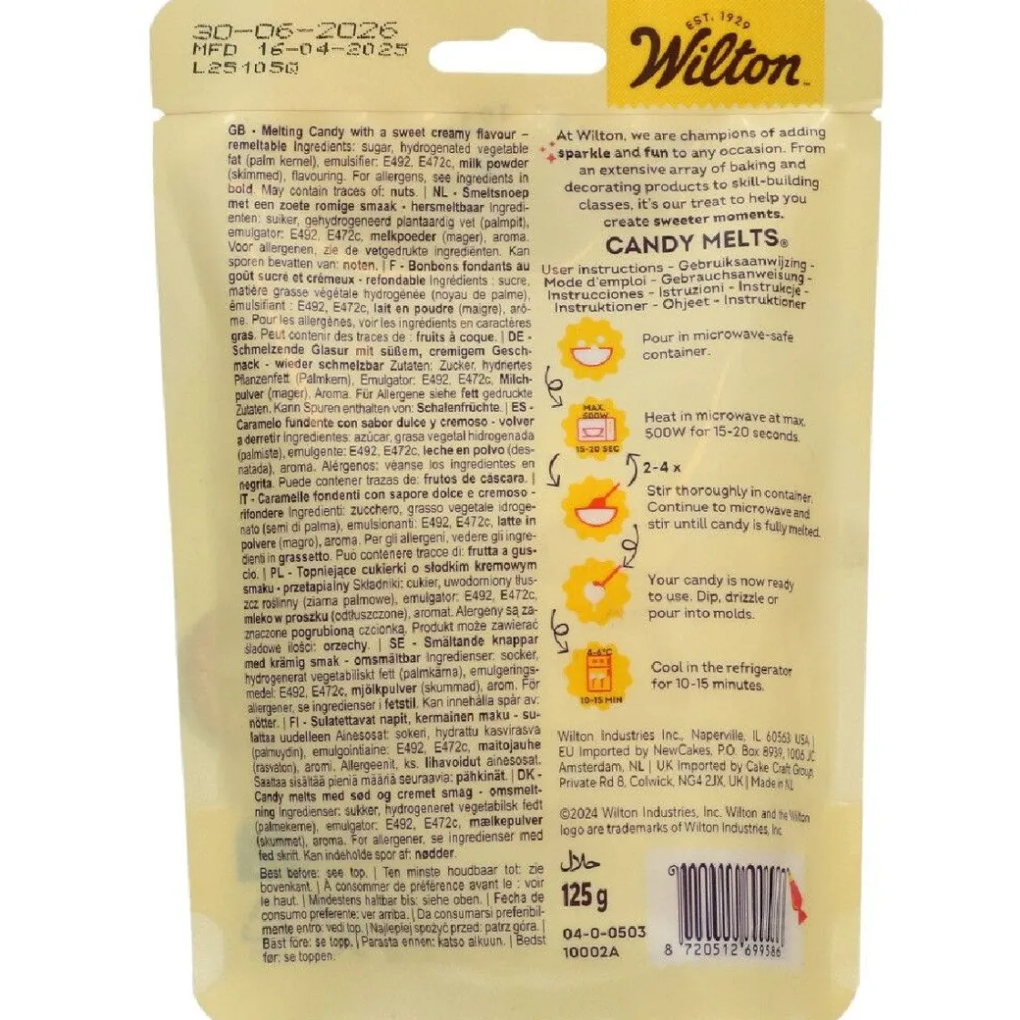 Wilton Candy Melts Helder Wit 125g* Candy Melts