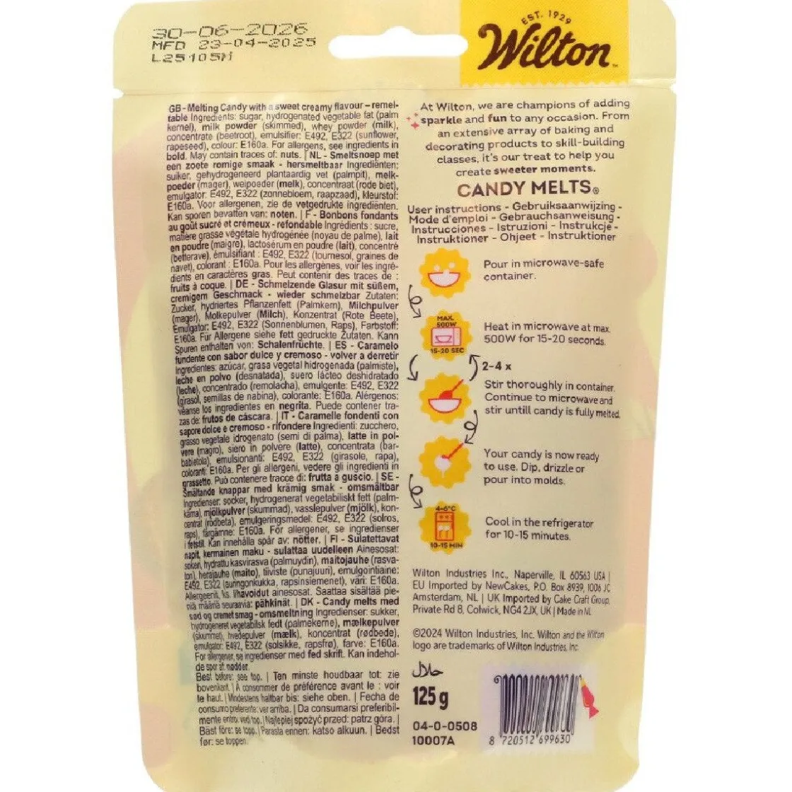 Wilton Candy Melts Rood 125g* Candy Melts