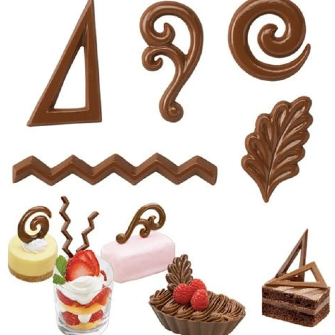 Wilton Chocolademal Galettes (10x)* Figuur Mallen