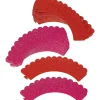 Wilton Cupcake Wraps Glitter Rood en Roze 24st.*** Bakvormen Papier