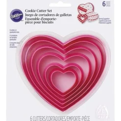 Wilton Hartjes Koekjesuitsteker Glad Set/6* Figuur Stekers