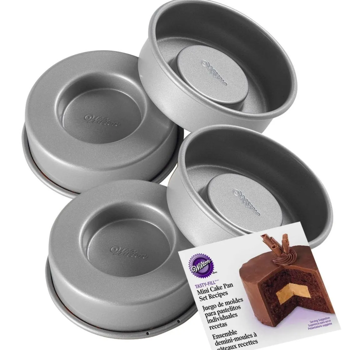 Wilton Mini Bakvorm Gevulde Cake Ø10cm Set/4* Speciale Bakvormen