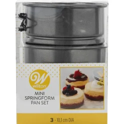 Wilton Mini Springvormen Ø10cm Set/3* Ronde Bakvormen