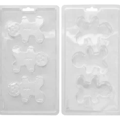 Wilton Plastic Bonbonvorm Choco Bomb Gingerbread Set/2* Figuur Mallen