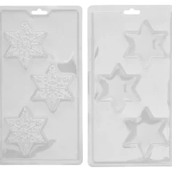 Wilton Plastic Bonbonvorm Choco Bomb Sneeuwvlok Set/2* Figuur Mallen