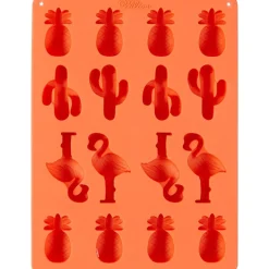 Wilton Siliconen Candy Mold Ananas/Cactus/Flamingo* Ijs En Dessert Vormen|Bakvormen Siliconen