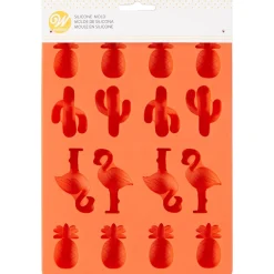 Wilton Siliconen Candy Mold Ananas/Cactus/Flamingo* Ijs En Dessert Vormen|Bakvormen Siliconen