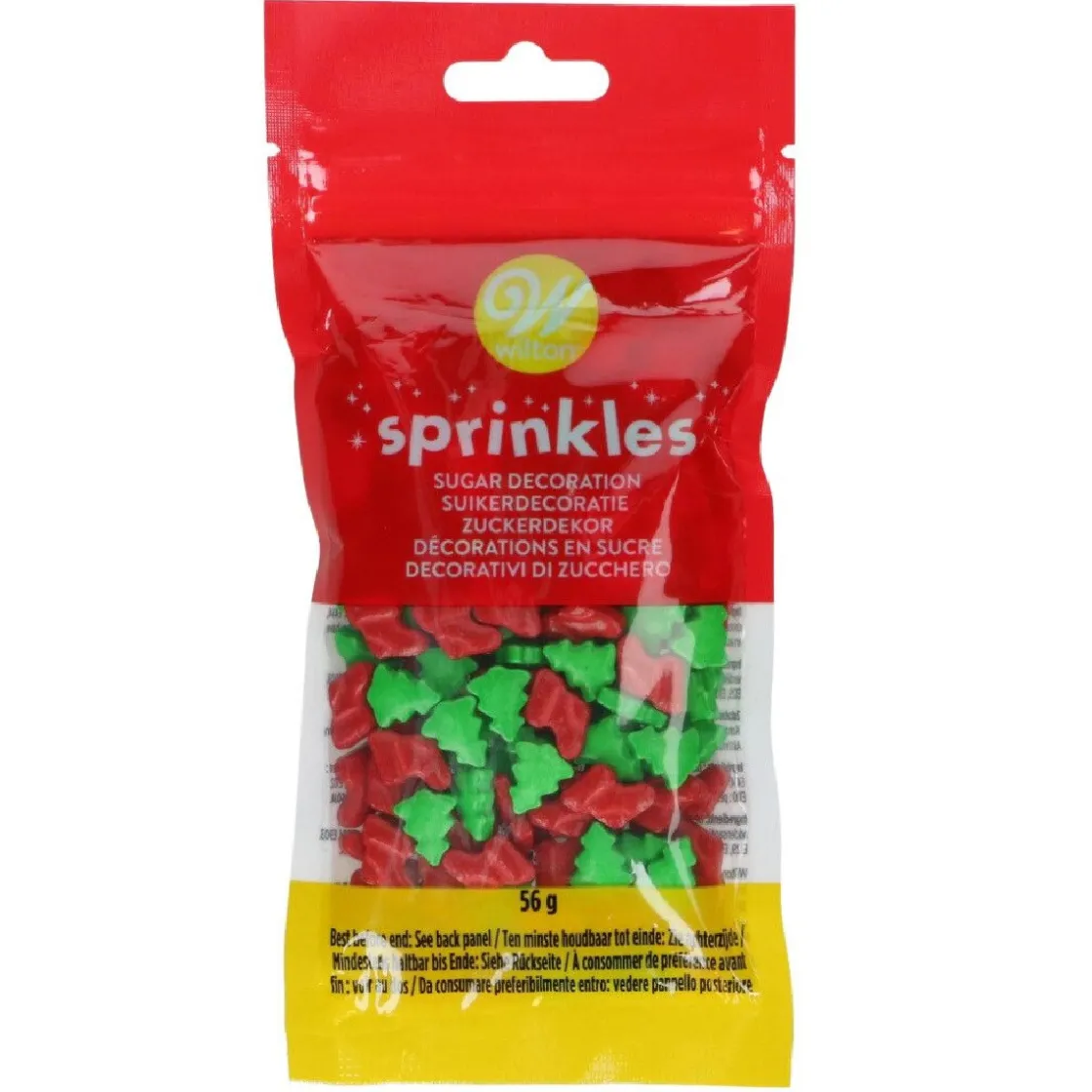 Wilton Sprinkles Kerstbomen & Kerstsokken 56g* Eetbare Strooisels