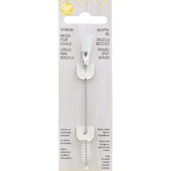 Wilton Spuitjesborstel dubbel (10cm)* Spuitmondjes