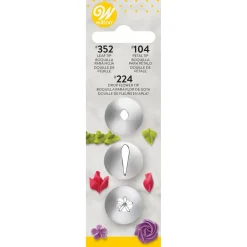 Wilton Spuitmondjes Set #104, #352, #224* Spuitmondjes