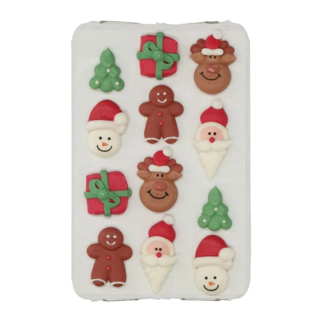 Wilton Suikerdecoratie Kerst 12st.* Figuur Decoraties