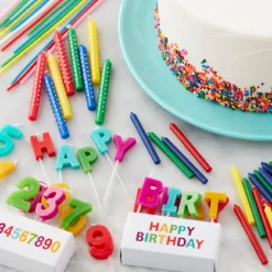 Wilton Taartkaarsjes Nummers Set/10* Kaarsjes En Vuurwerk