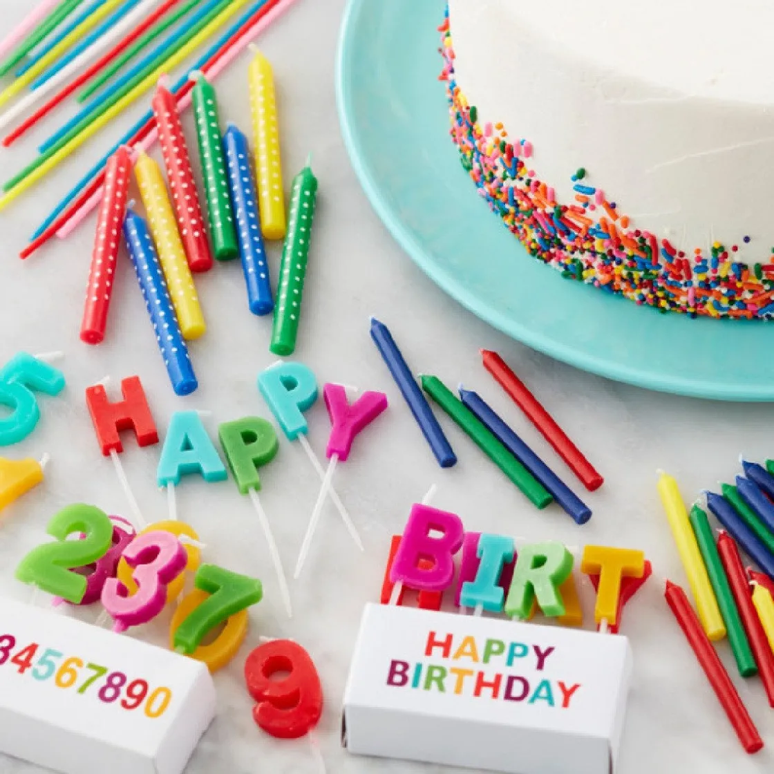 Wilton Taartkaarsjes Nummers Set/10* Kaarsjes En Vuurwerk