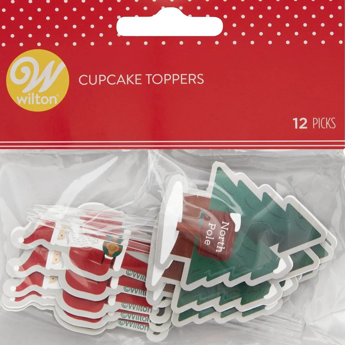 Wilton Taarttoppers Kerstman Set/12* Ijsprikkers|Prikkers En Ringen