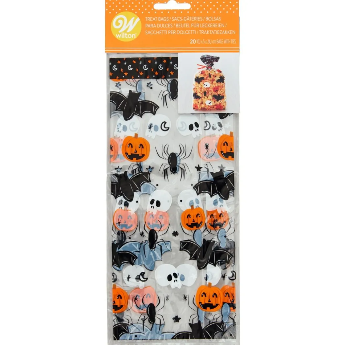 Wilton Traktatiezakjes Halloween 20st* Chocolade Verpakkingen|Zakken