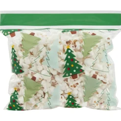 Wilton Traktatiezakjes Hersluitbaar Kerstbomen 20st* Chocolade Verpakkingen|Zakken