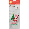 Wilton Traktatiezakjes Kerstman Merry & Bright 20st* Chocolade Verpakkingen|Zakken