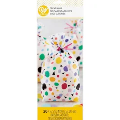 Wilton Traktatiezakjes Stippen & Driehoekjes 20st* Chocolade Verpakkingen|Zakken