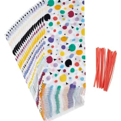 Wilton Traktatiezakjes Stippen & Driehoekjes 20st* Chocolade Verpakkingen|Zakken