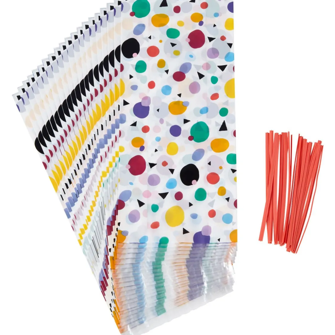 Wilton Traktatiezakjes Stippen & Driehoekjes 20st* Chocolade Verpakkingen|Zakken