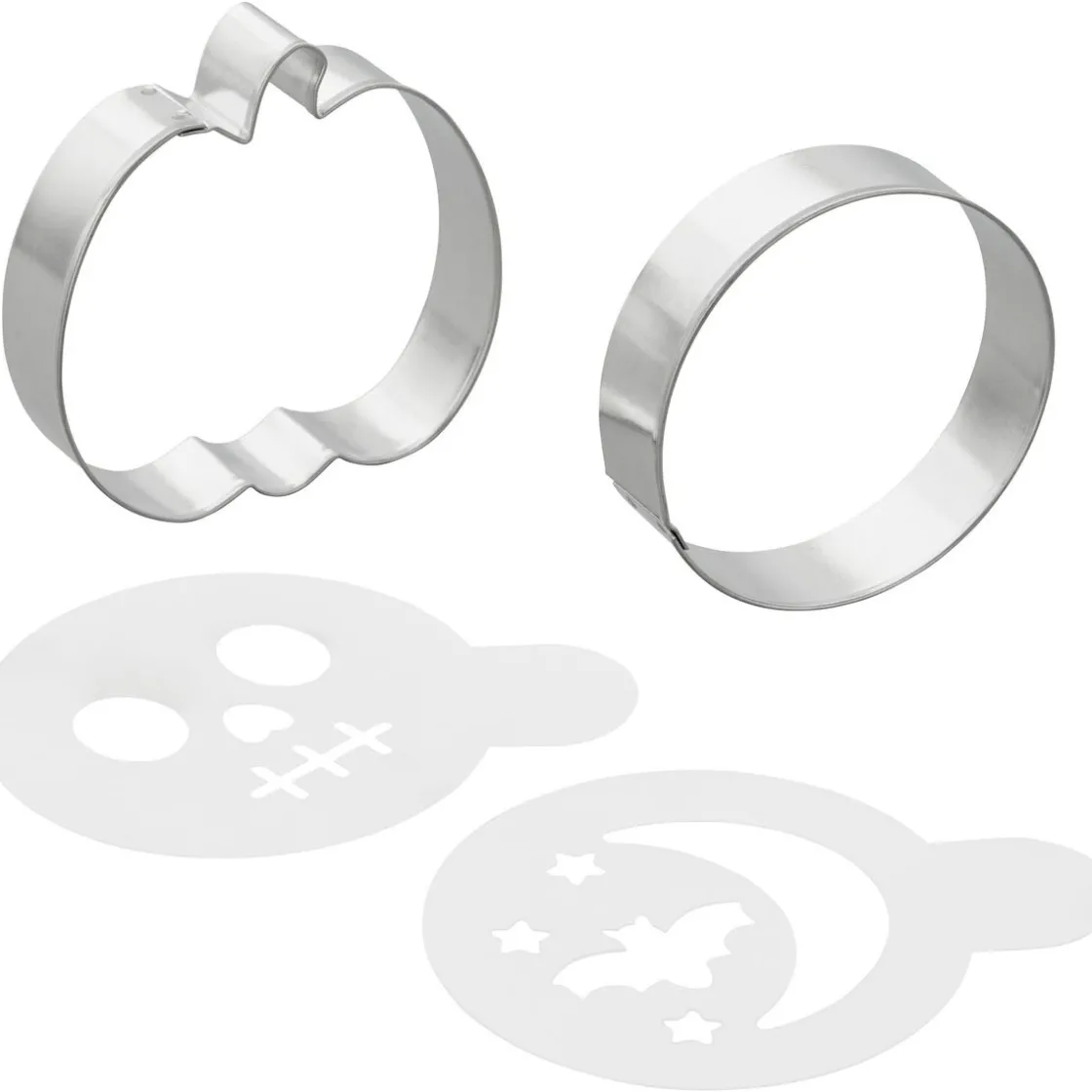 Wilton Uitsteker & Stencil Halloween Set/4* Figuur Stekers