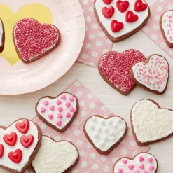 Wilton Uitstekers Hart Dubbelzijdig Set/6* Figuur Stekers