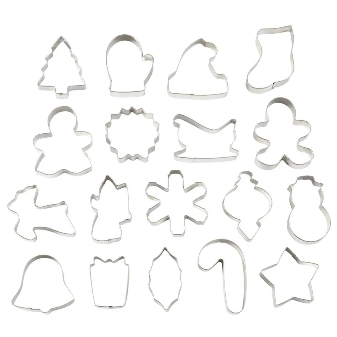 Wilton Uitstekers Kerst Assortiment Set/18* Figuur Stekers